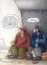 Cartoon: Sonderangebot (small) by Petra Kaster tagged streetpeople opdachlose buddhismus wiedergeburt reinkarnation sonderangebote rabatte preispolitik billigpreisesekbstverantwortung randgruppen sozial schwache