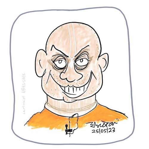 Cartoon: Gaur Gopal Das (medium) by cartoonist Abhishek tagged gaurgopaldas,gopaldas,lifecoach,motivationalspeaker