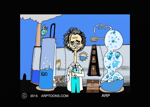 Cartoon: MY NEW BONG (medium) by tonyp tagged arp,420,bong,pot,legal,usa,arptoons,science