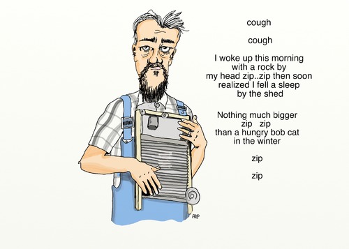 Cartoon: Washboard musician (medium) by tonyp tagged arp,washboard,board,arptoons,music