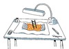 Cartoon: Cartoon about cartoon (small) by Marcelo Rampazzo tagged drawing,creation,inpiration,desk