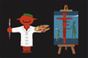 Cartoon: Dali mit Variation (small) by Thomas Bühler tagged ampelmännchen,dali,berühmtes,gemälde,kunst,künstler