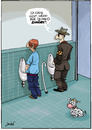 Cartoon: Ich kann nicht (small) by andre sedlaczek tagged blind,toilette,pinkeln