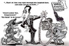 Cartoon: come and get ya gun!! (small) by subwaysurfer tagged gun,laws,loopholes,cartoons,caricature,congressmen,anthoy,weiner,greg,meeks