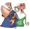 Cartoon: ugly brothers (small) by tooned tagged cartoon,caricature,comic