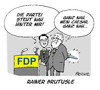 Cartoon: Iden der FDP (small) by FEICKE tagged fdp,freie,demokraten,liberale,rösler,brüderle,partei,umfragetief,dolchstoß,brutus,caesar