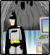 Cartoon: Bat Poop (small) by cartertoons tagged batman superheroes comics hero poop bats guano cave