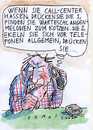 Cartoon: Call Center (small) by Jan Tomaschoff tagged call,center,warteschleifen