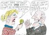 Cartoon: Konflikt (small) by Jan Tomaschoff tagged politiker,gier,interessenkonflikt