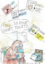 Cartoon: smart toilet (small) by Jan Tomaschoff tagged computer,internet,handy