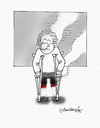 Cartoon: Cigarettes or Health (small) by halisdokgoz tagged cigarettes,or,health