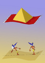 Cartoon: Auf der Flucht (small) by Hayati tagged pyramide piramit firavun mubarak muebarek misir husnu unruhen kahire hayati boyacioglu