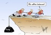 Cartoon: loslassen (small) by Marcus Gottfried tagged spd,edathy,hartmann,festhalten,partei,posten,gewicht,absturz,verderben,loslassen,marcus,gottfried,cartoon,karikatur