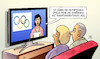 Cartoon: BVerfG und Rundfunkbeitrag (small) by Harm Bengen tagged bverfg,rundfunkbeitrag,olympische,spiele,erhoehung,tv,olympia,ringe,harm,bengen,cartoon,karikatur