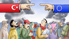 Cartoon: Flüchtlingsgeiseln (small) by Harm Bengen tagged flüchtlinge,geiseln,türkei,eu,europa,hand,hände,flucht,idlib,nato,harm,bengen,cartoon,karikatur