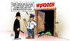 Cartoon: Murdoch-Skandal (small) by Harm Bengen tagged murdoch,skandal,gb,england,uk,zeitungen,medien,tv,polizei,bestechung,abhören,abhörskandal,cameron,premierminister,rücktritt