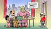 Cartoon: Sarrazin - Turkish version (small) by Harm Bengen tagged sarrazin,berlin,germany,bundesbank,rassism,child,mask