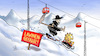 Cartoon: Skigebiete (small) by Harm Bengen tagged corona,skigebiete,skifahren,tod,virus,schlitten,lawinengefahr,lockdown,harm,bengen,cartoon,karikatur