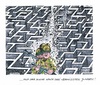 Cartoon: Israelische Suchakion (small) by mandzel tagged israel,jugendliche,vermisstensuche,soldaten,labyrinth