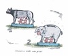 Cartoon: Italien unter Sparzwang (small) by mandzel tagged italien,sparschwein,remus,romulus
