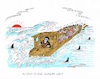Cartoon: Mittelmeer-Reise (small) by mandzel tagged flucht,mittelmeer,gefahren,ertrinken,europa,hunger,krieg,vertreibung
