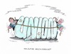 Cartoon: Neuer Zusammenhalt (small) by mandzel tagged merkel,seehofer,csu,cdu,deutschland,mandzel,karikatur,wahlen,geschlossenheit,obergrenze