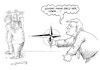 Cartoon: Trump droht (small) by mandzel tagged trump,natogipfel,beitragszahlungen,drohungen,mahnungen