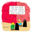 Cartoon: Keine Muslime (small) by Holga Rosen tagged burka