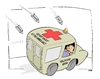 Cartoon: DO NOT SHOOT AT THE AMBULANCE (small) by uber tagged obama,health,care,reform,usa