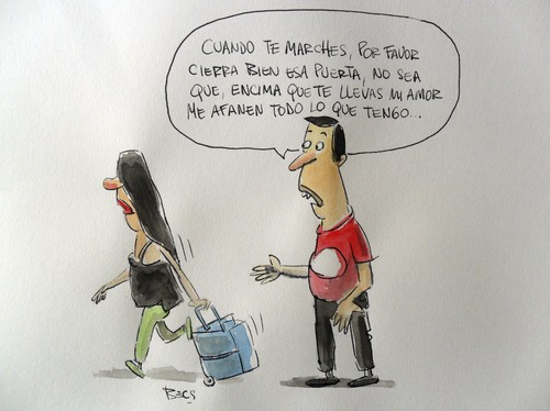 Cartoon: despareja (medium) by el Becs tagged becs