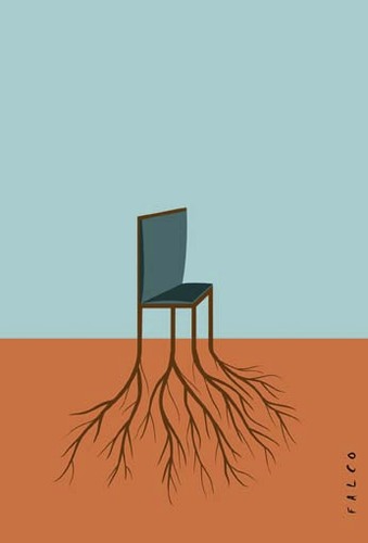 Cartoon: chair (medium) by alexfalcocartoons tagged chair
