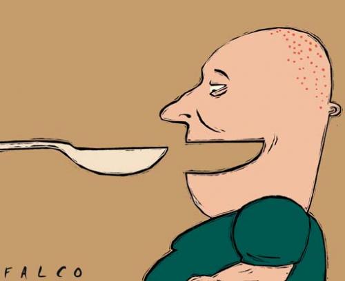 Cartoon: eating (medium) by alexfalcocartoons tagged eating