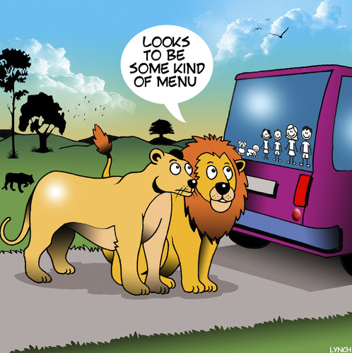 Cartoon: Family car stickers (medium) by toons tagged wildlife,park,lions,family,car,stickers,lioness,menu,wildlife,park,lions,family,car,stickers,lioness,menu
