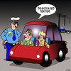 Cartoon: Designated driver (small) by toons tagged texting,designated,driver,while,driving,highway,patrol,speeding