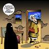 Cartoon: Dinner (small) by toons tagged suicide,bomber,terrorist,burqa