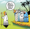 Cartoon: Jesus swimming (small) by toons tagged walking,on,water,apostles