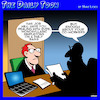 Cartoon: Job interview (small) by toons tagged job,interviews,recruitment,idiots,monosyllabic,morons,co,workers