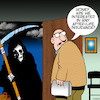 Cartoon: Life insurance (small) by toons tagged angel,of,death,life,insurance,grim,reaper,afterlife