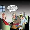 Cartoon: Memory (small) by toons tagged memory,loss,alzheimers,old,age,pensioners