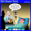 Cartoon: Saline drip (small) by toons tagged wine,doctors,hospitals,medication,medical,science,breakthrough,shiraz,red,french