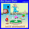 Cartoon: Seniors exercise class (small) by toons tagged seniors,bloomers,underwear,aging