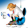 Cartoon: Trump dumps (small) by toons tagged donald,trump,shithole,racist