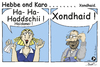Cartoon: Hebbe ond Karo - Xondhaid (small) by TOSKIO-SCHWAEBISCH tagged toskio,vtms,tex,pander,schwaebischer,cartoon,hebbe,ond,karo,gesundheit,xondhaid,hatschi,haddschii,schwääbischs,schwäbisches,schwaebisches
