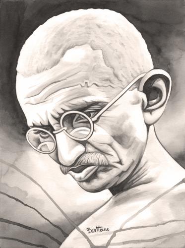 autobiography of mahatma gandhi. Cartoon: Mahatma Gandhi - 1