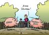 Cartoon: Arme Schweine (small) by Pfohlmann tagged schweinegrippe,h1n1,virus,pandemie,krankenkassen,krankenkasse,kostenübernahme,impfung,massenimpfung,sparschwein