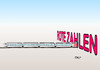 Cartoon: Deutsche Bahn (small) by Erl tagged deutsche,bahn,ag,verlust,rote,zahlen,bahnchef,chef,rüdiger,grube,ice,tunnel,karikatur,erl