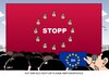 Cartoon: Flagge (small) by Erl tagged tunesien,nordafrika,flüchtling,boot,europa,eu,italien,lampedusa,asyl,ablehnung,schein,sein,theorie,praxis,flüchtlingsrecht,flagge