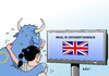 Cartoon: Großbritannien (small) by Erl tagged großbritannien,vereinigtes,königreich,england,schottland,wales,nordirland,wahl,unterhaus,parlament,eu,gegner,zittern,europa,stier,fernsehen,karikatur,erl