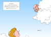 Cartoon: Merkel Schulz (small) by Erl tagged bundeskanzlerin,angela,merkel,cdu,bundestagswahl,wahl,2017,herausforderer,martin,schulz,spd,umfragewerte,zustimmung,hoch,aufwind,rückenwind,bundespolitik,politik,eu,gipfel,karikatur,erl