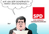 Cartoon: SPD (small) by Erl tagged spd,sozialdemokratische,partei,deutschlands,deutschland,abstimmung,vorratsdatenspeicherung,sigmar,gabriel,sicherheit,soziales,sicher,sozial,karikatur,erl